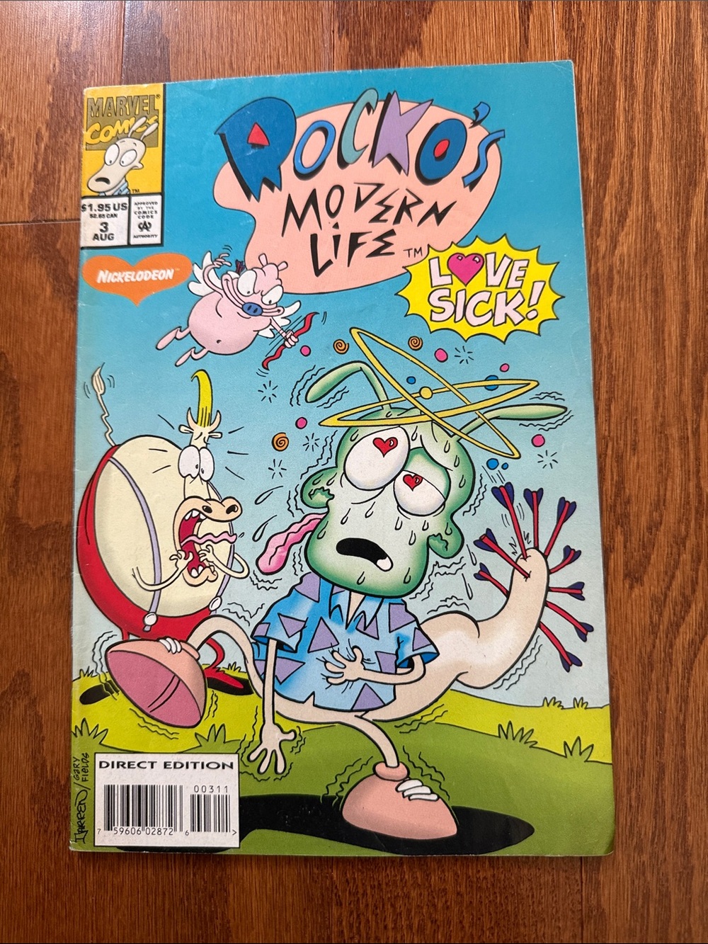 Rocko’s Modern Life #3 Marvel Comics 1994 Nickelodeon Love Sick